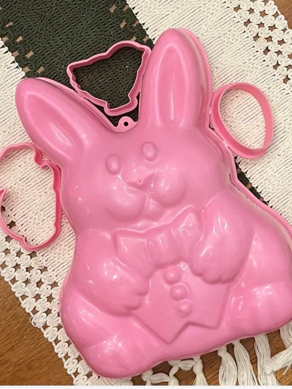 Vintage Pink Bunny Jello Mold